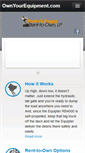 Mobile Screenshot of ownyourequipment.com
